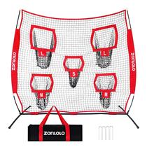 Rede de treino de futebol Zonlolo 2,1 x 2,1 m com alvos