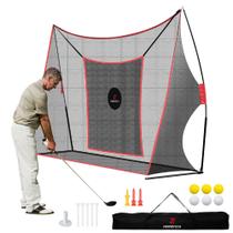 Rede de treino de golfe FRANKTECH Heavy Duty com bolsa de transporte e bolas