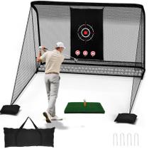 Rede de Treino de Golfe Redants 305x213 cm Malha Pesada de 7 Camadas