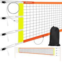 Rede de voleibol Olybeaka Professional Anti-UV com cabo de aço Rede de voleibol Olybeaka Professional Anti-UV com cabo de aço