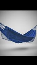 Rede Descanso Casal Algodão Resistente 3.8m Azul Rede Descanso Casal Algodão Resistente 3.8m Azul