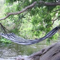 Rede Descanso Dormir Amazonas Nylon Casal Colorida Resistente Camping Cores:Verde/amarelo