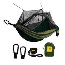 Rede Descanso Mosquiteiro Casal Dupla Acampamento Camping c/ Cinta Fácil Fixação - Portable Style