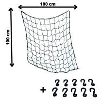 Rede Elástica 100x100cm Aranha Carro Bagagens Carga Piracapa
