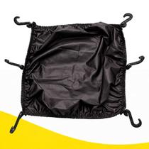 Rede Elástica Aranha 42x42 Moto Para Capacete Bagageiro Multiuso Preta Resistente