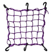 Rede Elastica Aranha Bagageiro Capacete Moto 35x35 Cor Roxa Rede Elastica Aranha Bagageiro Capacete Moto 35x35 Cor Roxa
