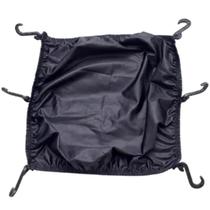 Rede Elástica Aranha Fechada Para Capacete Moto 42x42 Preta