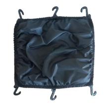 Rede Elástica Aranha Fechada Para Capacete Moto 42x42 Preta