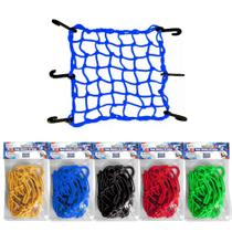 Rede Elástica Moto Bagageiro Baú Redinha 40X40 Varias Cores