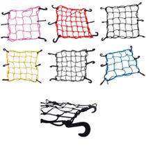 Rede Elástica Moto Bike Bagageiro Aranha Redinha 35x35 Cores