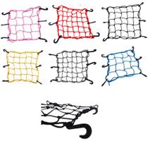 Rede Elástica Moto Bike Bagageiro Aranha Redinha 35x35 Cores