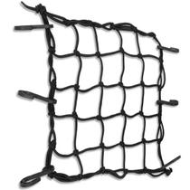 Rede Elástica Para Capacete Aranha Moto 35 cm x 35 cm Preta