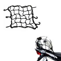 Rede Elástica Para Capacete Bagageiro Moto Mala 35cm x 35cm