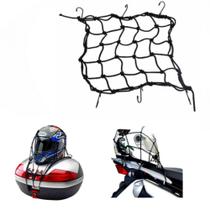 Rede Elástica Preta Moto / Bagageiro / Bau Redinha - 40 X 40 - 123Útil