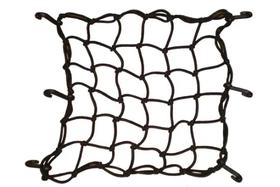 Rede Elástica Redinha 35 X 35 Preta Moto Bagageiro Bau Capa