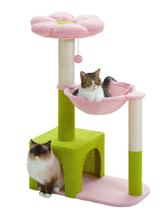 Rede Flower Cat Tree MUTTROS com estrutura de metal para gatos