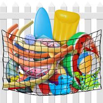 Rede flutuante de piscina/armazenamento de brinquedos NNG Large com 20 ganchos e bolsa Rede flutuante de piscina/armazenamento de brinquedos NNG Large com 20 ganchos e bolsa