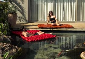 Rede flutuante para piscina 1,60x0,80 sem Almofada.