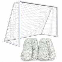 Rede Futebol Campo Master Rede Fio 6mm Seda Reforçada Profissional Rede Futebol Campo Master Rede Fio 6mm Seda Reforçada Profissional
