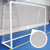 Rede Futebol De Salão Futsal Master Redes Seda Proteção UV Fio 4MM Reforçado 2x10 por 3,20 - Par Ref FSL4