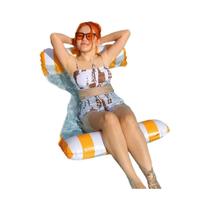 Rede inflável de natação, esteira inflável, acessórios para festas na piscina, sofá Rede inflável de natação, esteira inflável, acessórios para festas na piscina, sofá