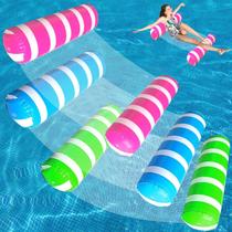 Rede inflável Pool Floats QIUBAOBAO para adultos, pacote com 3 unidades