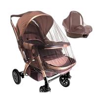 Rede Mosquiteira Portátil Lavável Para Carrinho De Bebê Mini Berço Cobertura De Malha Fina Com Borda