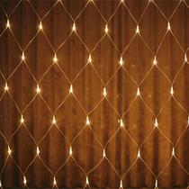 Rede Natal 160 Leds - Branco Quente - 8 funções
