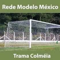 Rede Oficial de Futebol Modelo México (Caixote) Trama Colmeia Fio Seda 4 mm
