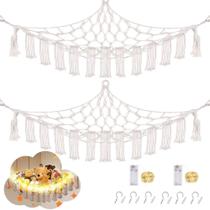 Rede para bichos de pelúcia CERETIA 102x102x150 cm com LED x2