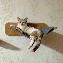 Rede Para Gatos Suspensa Com Carpete Para Descanso