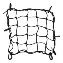 Rede Redinha Elástica Preta Moto Aranha 35 X 35 Gancho a Gancho