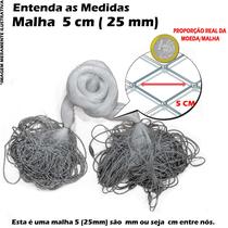 Rede Redinha Pesca Pronta Lambari Malha 5 (25mm) 10 Metros - KING