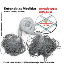 Rede Redinha Pronta Malha 12cm (60mm) 20mts fio 30 Rio e Mar
