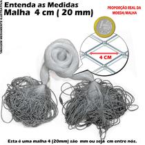 Rede Redinha Pronta Malha 4cm (20mm) 5mts fio 30 Rio e Mar