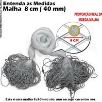 Rede Redinha Pronta Malha 8 cm (40mm) 10mts 20X40X48 10mt