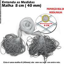 Rede Redinha Pronta Malha 8 cm (40mm) 10mts , Feito por Profissionais da Pesca