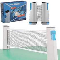 Rede Retrátil Para Ping Pong Tênis De Mesa Com Até 1,65 M - ETILUX