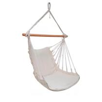 Rede Suspensa Cadeira De Balanço De Varanda e Jardim Resistente em Algodão Na Cor Branco Off White Verão Relaxante Rede Suspensa Cadeira De Balanço De Varanda e Jardim Resistente em Algodão Na Cor Branco Off White Verão Relaxante