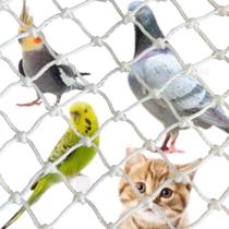 Rede Tela Anti Pássaro / Pombos / Malha 2,5cmx2,5cm - Branca