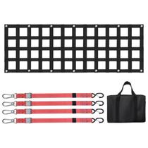 Rede traseira VEVOR para cama de caminhão 54x18cm com 4 alças 680kg Rede traseira VEVOR para cama de caminhão 54x18cm com 4 alças 680kg