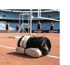 Rede vôlei 9,50 metros + 1 cabo de aço 13 metros