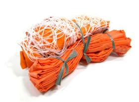 Rede Voleibol Praia 2 Faixas laranja Beach 2mm - Pangué Rede Voleibol Praia 2 Faixas laranja Beach 2mm - Pangué