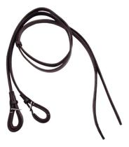 Rédea De Couro Aberta Luxo Marrom 1,75m Oleada Com Biqueiras Não Perca!