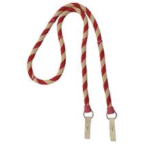 Rédea de Lã Torcida SV0960 - Vermelho com bege