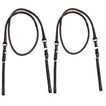 Rédea rabo de tatu Trançada De Couro para cavalo