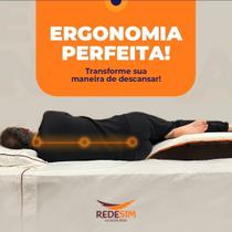 REDESIM Apoio de Dormir Ergonômico e Anatômico para Pernas. Travesseiro Ortopédico, Almofada para Pernas e Joelhos, Posicionador Corporal.