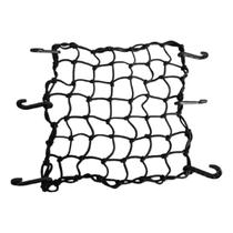 Redinha Aranha Porta Capacete Baú Bagageiro 45 X 45 Gacho A Gancho Preta