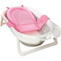 Redinha para Banheira Ajustável Conforto Bebê Rosa - Buba