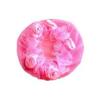 Redinha para Coque Rosa com Flores